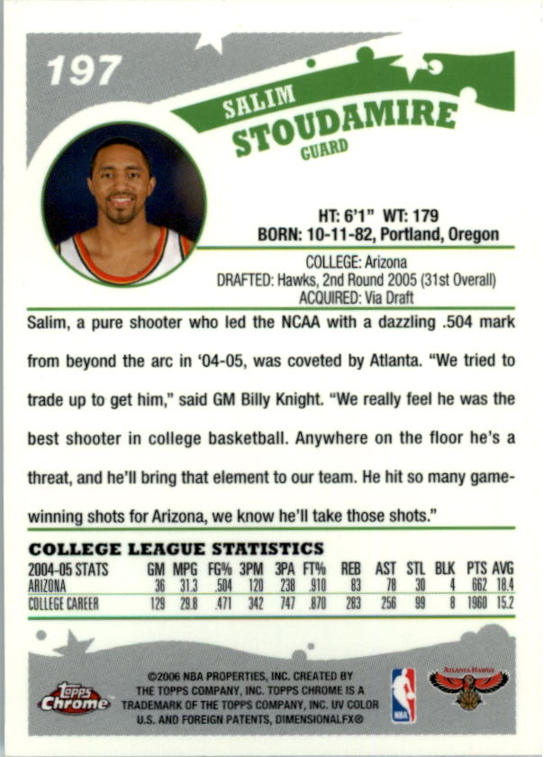 2005-06 Topps Chrome Basketball "Main Set" Cards #1 to #275 Rookies and Veterans - Picture 344 of 483