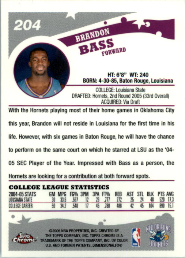 2005-06 Topps Chrome Basketball "Main Set" Cards #1 to #275 Rookies and Veterans - Picture 356 of 483