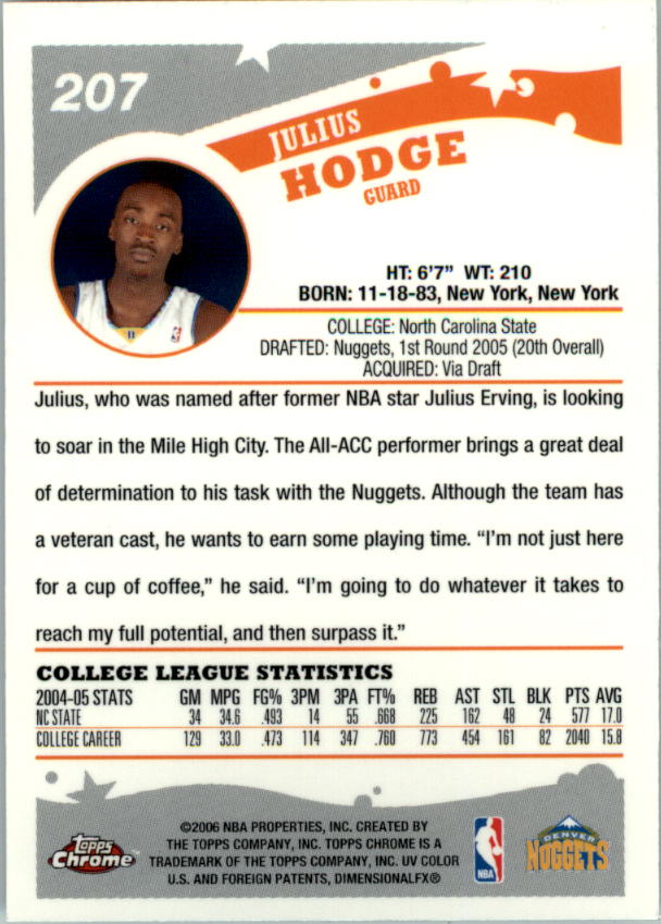 2005-06 Topps Chrome Basketball "Main Set" Cards #1 to #275 Rookies and Veterans - Picture 362 of 483
