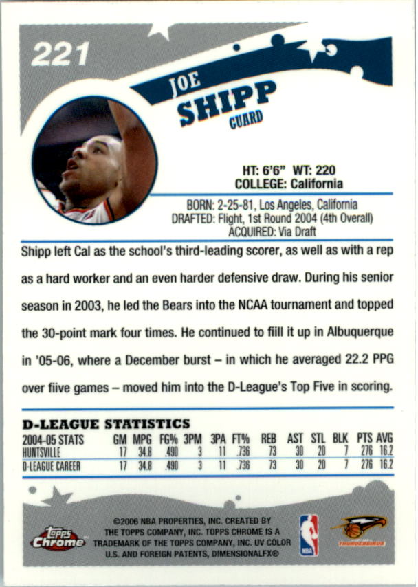 2005-06 Topps Chrome Basketball "Main Set" Cards #1 to #275 Rookies and Veterans - Picture 380 of 483