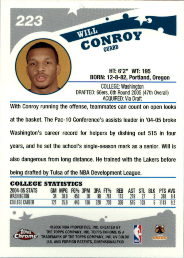 2005-06 Topps Chrome Basketball "Main Set" Cards #1 to #275 Rookies and Veterans - Picture 383 of 483