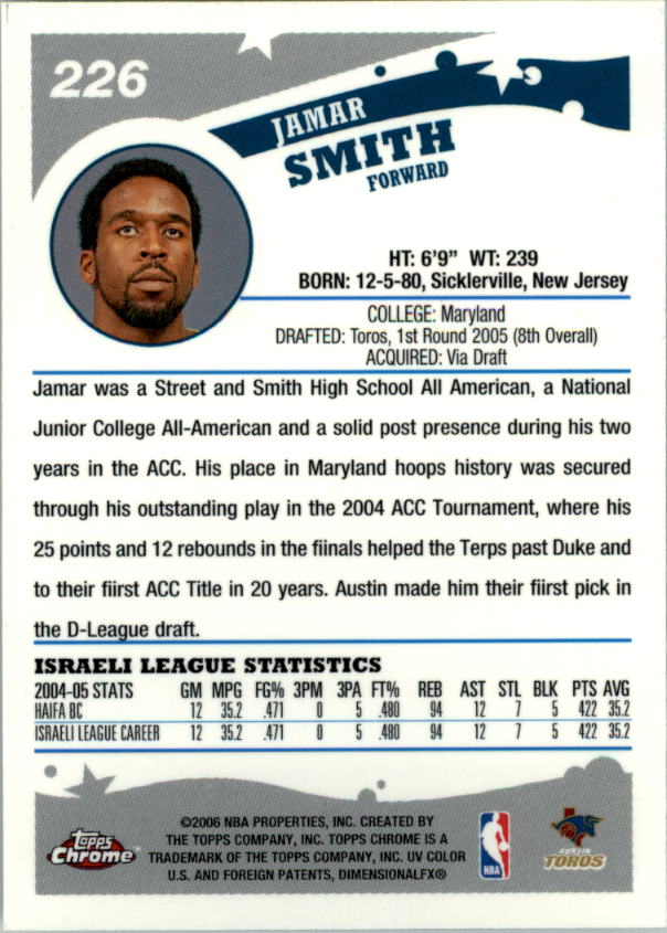 2005-06 Topps Chrome Basketball "Main Set" Cards #1 to #275 Rookies and Veterans - Picture 389 of 483