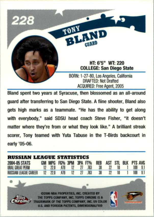 2005-06 Topps Chrome Basketball "Main Set" Cards #1 to #275 Rookies and Veterans - Picture 393 of 483