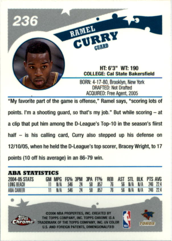 2005-06 Topps Chrome Basketball "Main Set" Cards #1 to #275 Rookies and Veterans - Picture 409 of 483