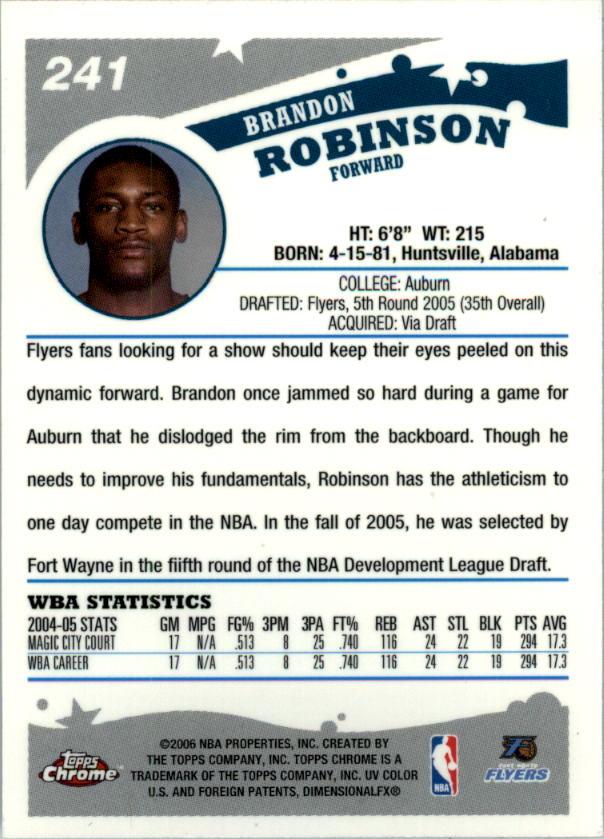 2005-06 Topps Chrome Basketball "Main Set" Cards #1 to #275 Rookies and Veterans - Picture 419 of 483