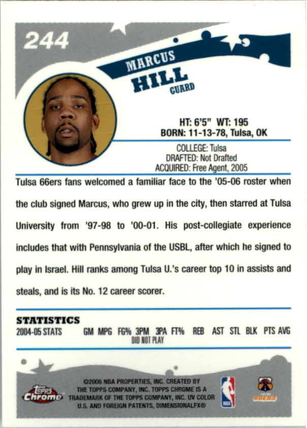2005-06 Topps Chrome Basketball "Main Set" Cards #1 to #275 Rookies and Veterans - Picture 425 of 483