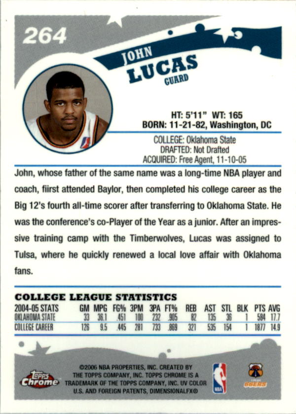 2005-06 Topps Chrome Basketball "Main Set" Cards #1 to #275 Rookies and Veterans - Picture 463 of 483