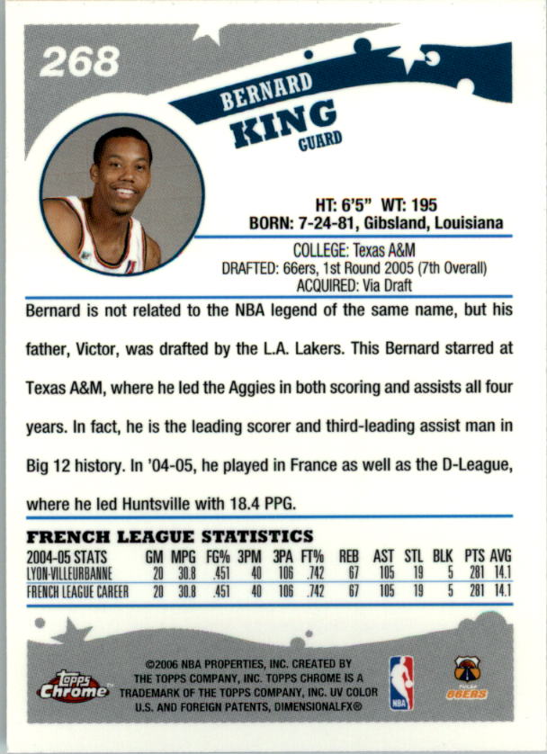 2005-06 Topps Chrome Basketball "Main Set" Cards #1 to #275 Rookies and Veterans - Picture 471 of 483