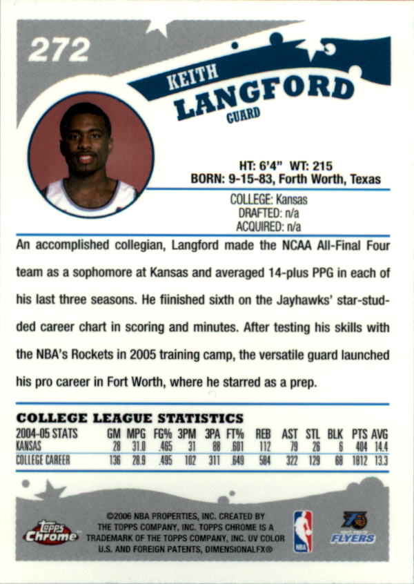 2005-06 Topps Chrome Basketball "Main Set" Cards #1 to #275 Rookies and Veterans - Picture 479 of 483