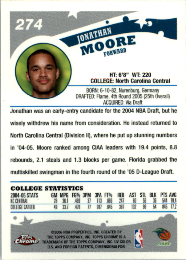 2005-06 Topps Chrome Basketball "Main Set" Cards #1 to #275 Rookies and Veterans - Picture 483 of 483