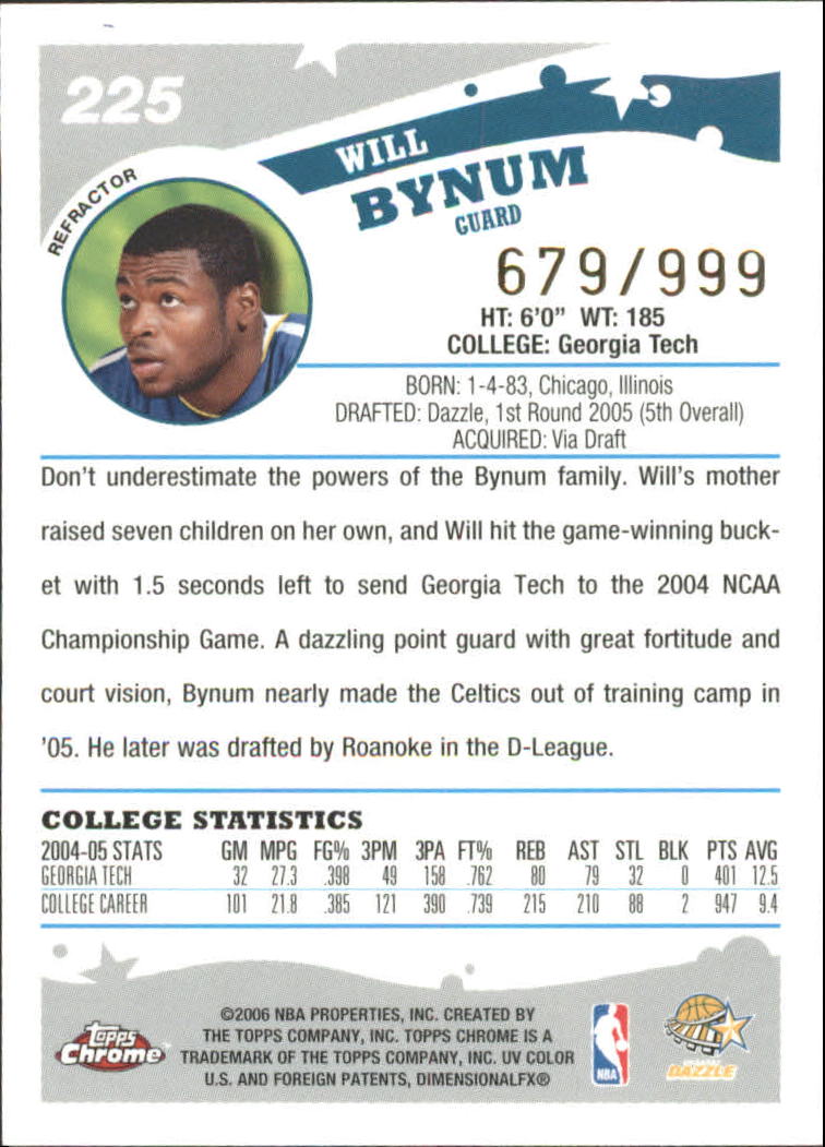 Tarjetas de inserto paralelo ""Refractores"" de baloncesto Topps cromadas 2005-06 - Imagen 39 de 98