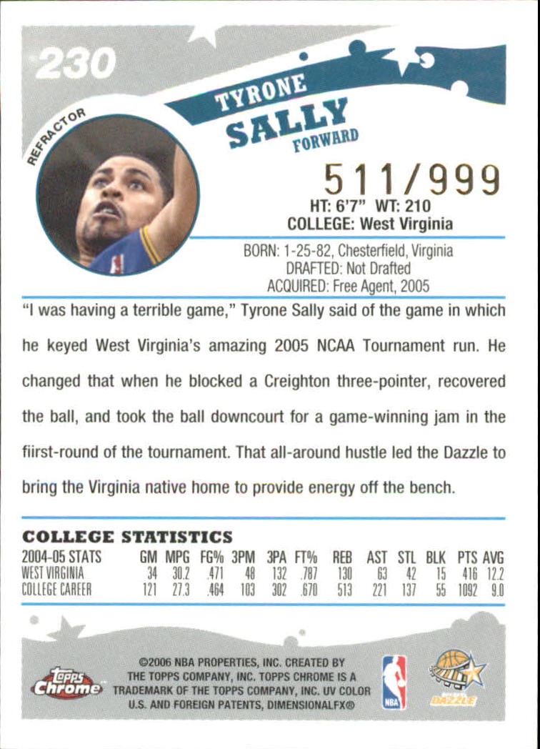 Tarjetas de inserto paralelo ""Refractores"" de baloncesto Topps cromadas 2005-06 - Imagen 43 de 98