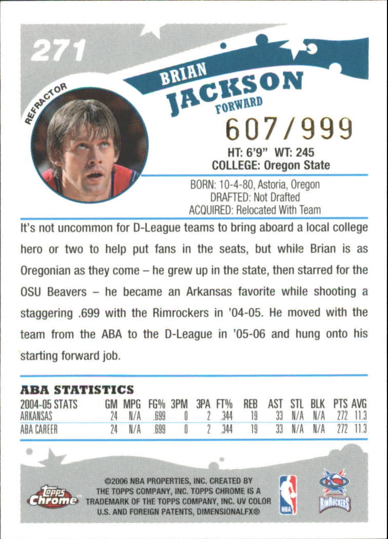 Tarjetas de inserto paralelo ""Refractores"" de baloncesto Topps cromadas 2005-06 - Imagen 66 de 98
