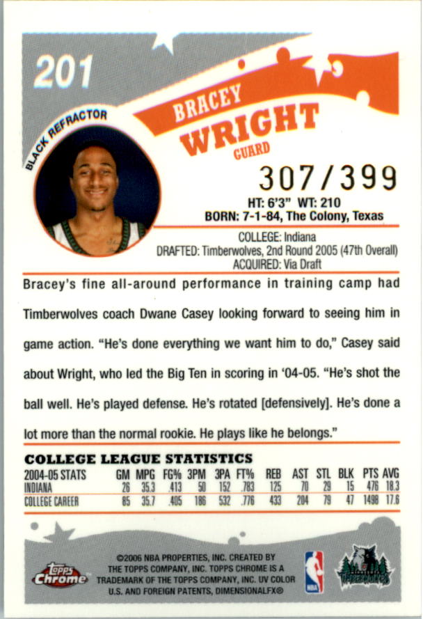 Tarjetas de inserto paralelo ""Refractores"" de baloncesto Topps cromadas 2005-06 - Imagen 86 de 98