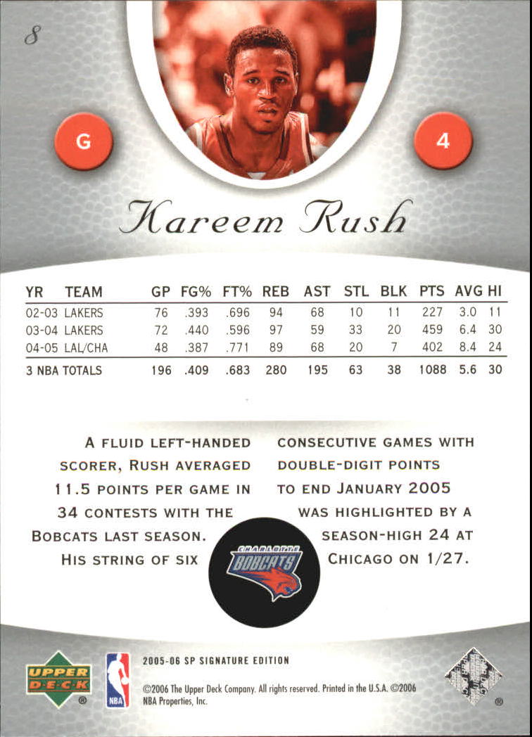2005-06 SP Signature Edition Basketball YOU PICK - Picture 7 of 113
