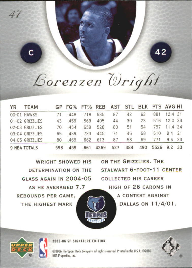 2005-06 SP Signature Edition Basketball YOU PICK - Picture 39 of 113