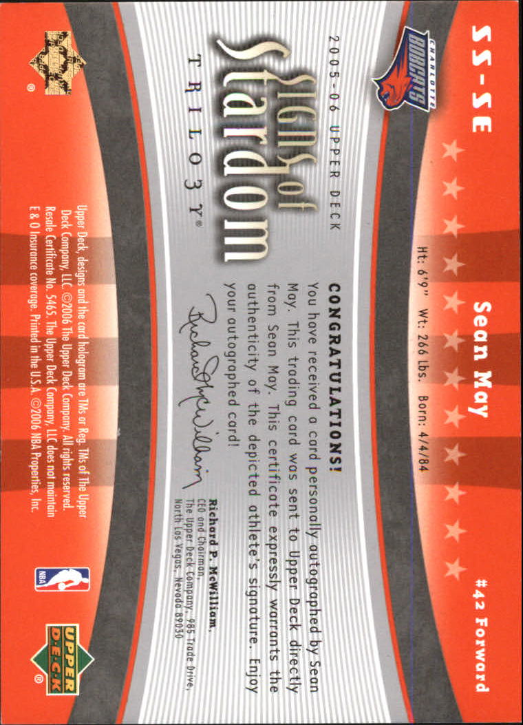 2005-06 Upper Deck Trilogy Basketball Signs of Stardom AUTO You Pick - Picture 18 of 26