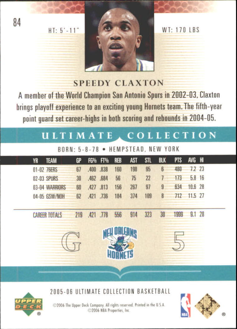 2005/2006 Ultimate Collection (Upper Deck) Basketball - Picture 25 of 27