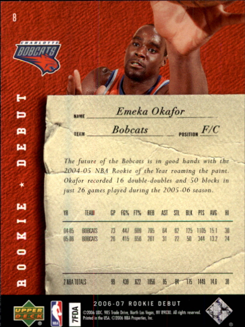 2006/2007 Rookie Debut (Upper Deck) Basketball - Picture 3 of 61