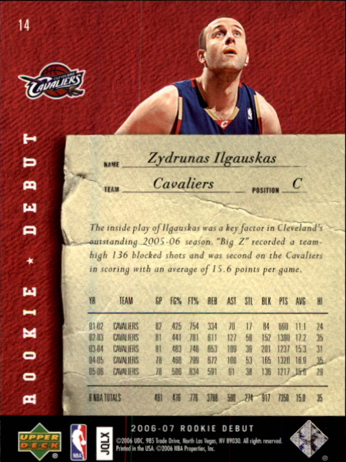 2006/2007 Rookie Debut (Upper Deck) Basketball - Picture 5 of 61