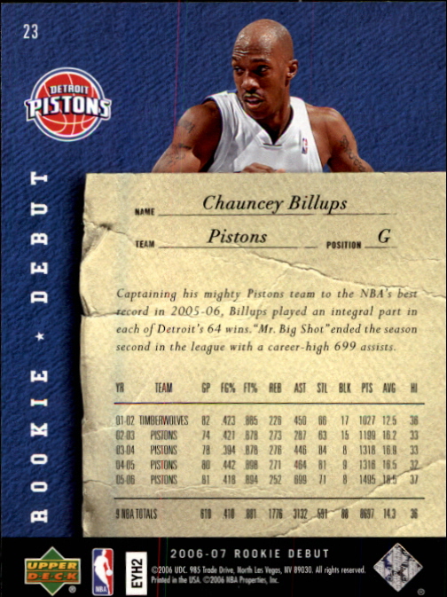 2006/2007 Rookie Debut (Upper Deck) Basketball - Picture 9 of 61