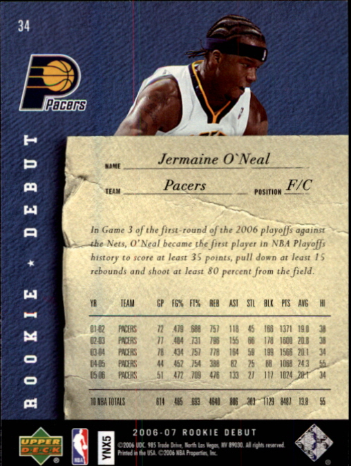 2006/2007 Rookie Debut (Upper Deck) Basketball - Picture 13 of 61