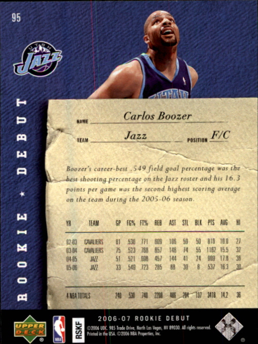 2006/2007 Rookie Debut (Upper Deck) Basketball - Picture 27 of 61