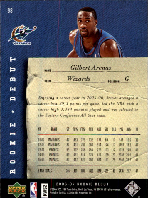 2006/2007 Rookie Debut (Upper Deck) Basketball - Picture 29 of 61