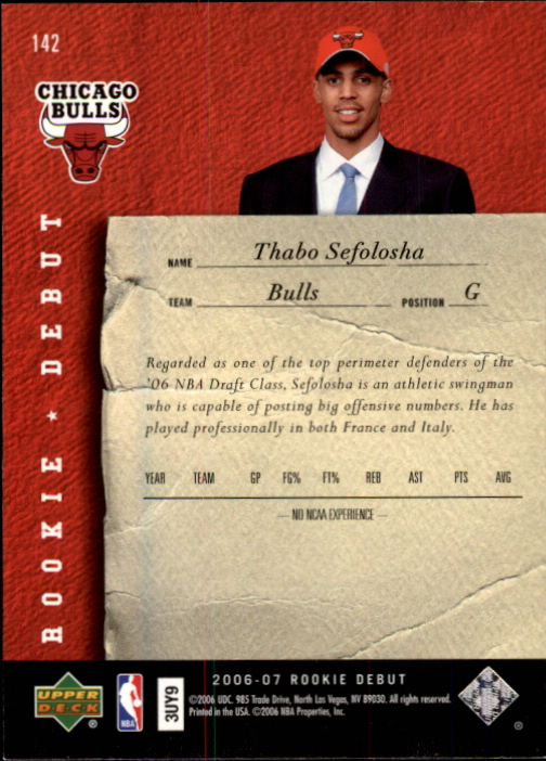 2006/2007 Rookie Debut (Upper Deck) Basketball - Picture 59 of 61