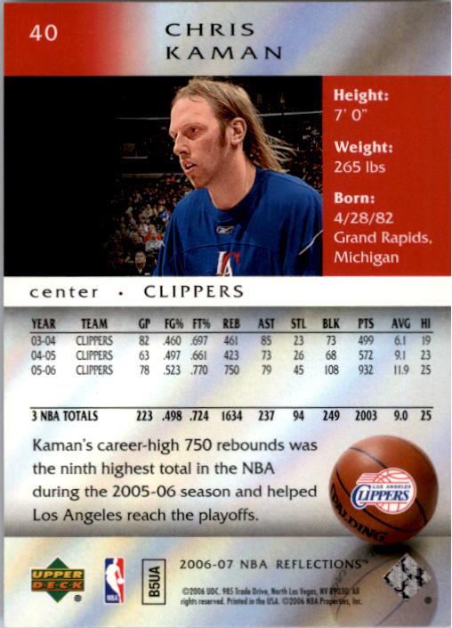 2006/2007 Reflections (Upper Deck) Basketball - Picture 7 of 90