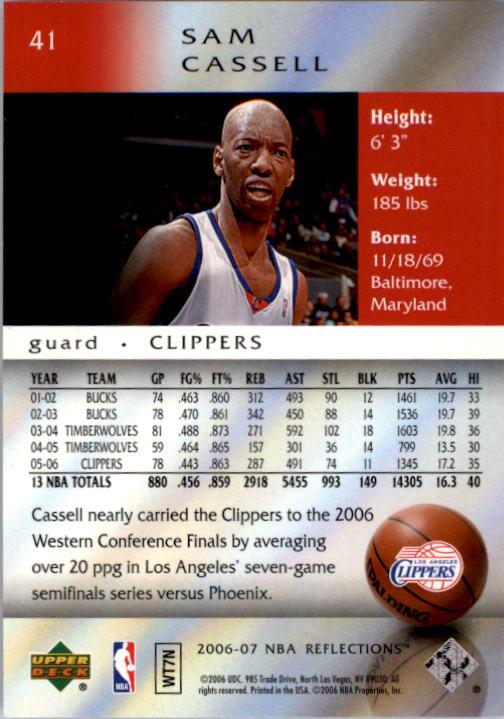2006/2007 Reflections (Upper Deck) Basketball - Picture 9 of 90