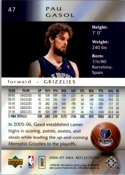 2006/2007 Reflections (Upper Deck) Basketball - Picture 19 of 90