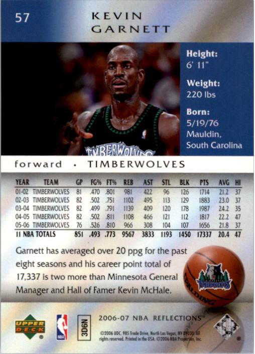 2006/2007 Reflections (Upper Deck) Basketball - Picture 29 of 90