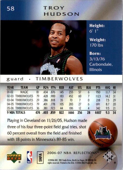 2006/2007 Reflections (Upper Deck) Basketball - Picture 31 of 90