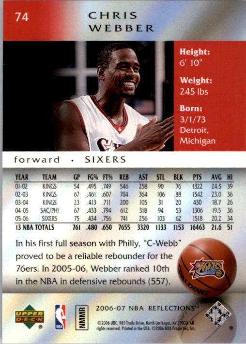 2006/2007 Reflections (Upper Deck) Basketball - Picture 43 of 90