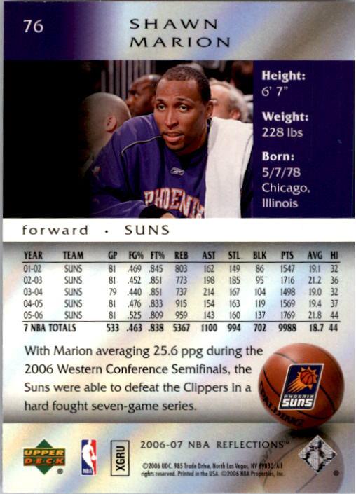 2006/2007 Reflections (Upper Deck) Basketball - Picture 45 of 90