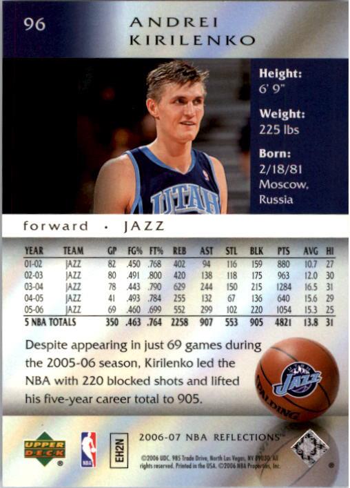 2006/2007 Reflections (Upper Deck) Basketball - Picture 51 of 90