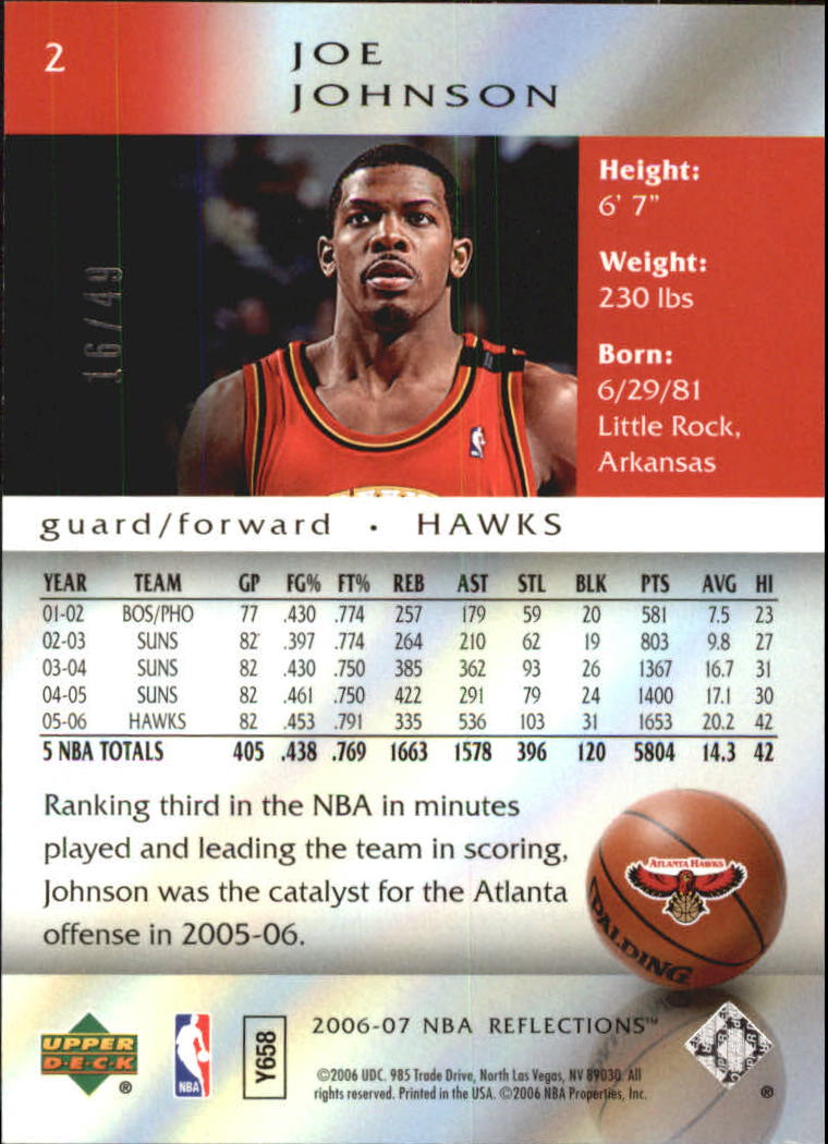 2006/2007 Reflections (Upper Deck) Basketball - Picture 66 of 90