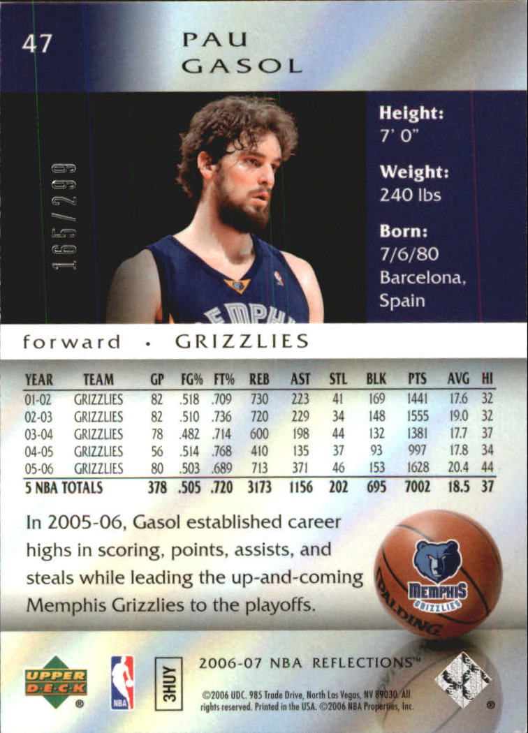 2006/2007 Reflections (Upper Deck) Basketball - Picture 76 of 90