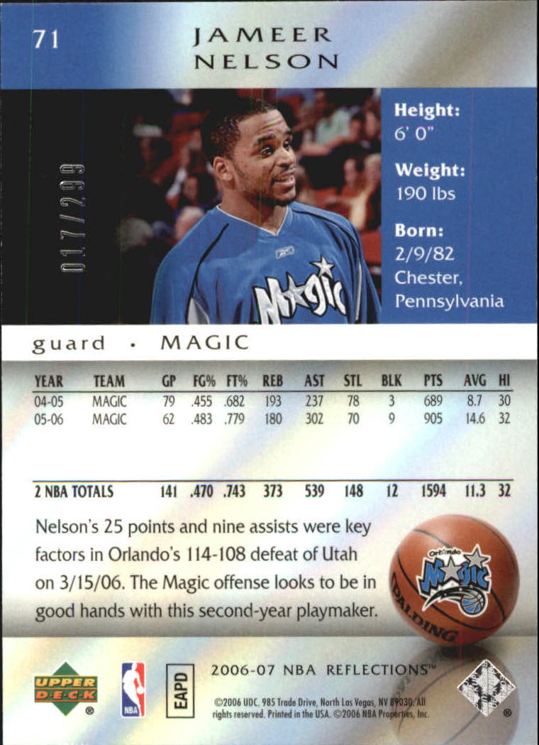 2006/2007 Reflections (Upper Deck) Basketball - Picture 80 of 90