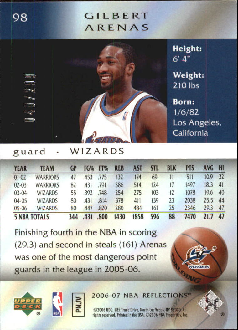 2006/2007 Reflections (Upper Deck) Basketball - Picture 86 of 90