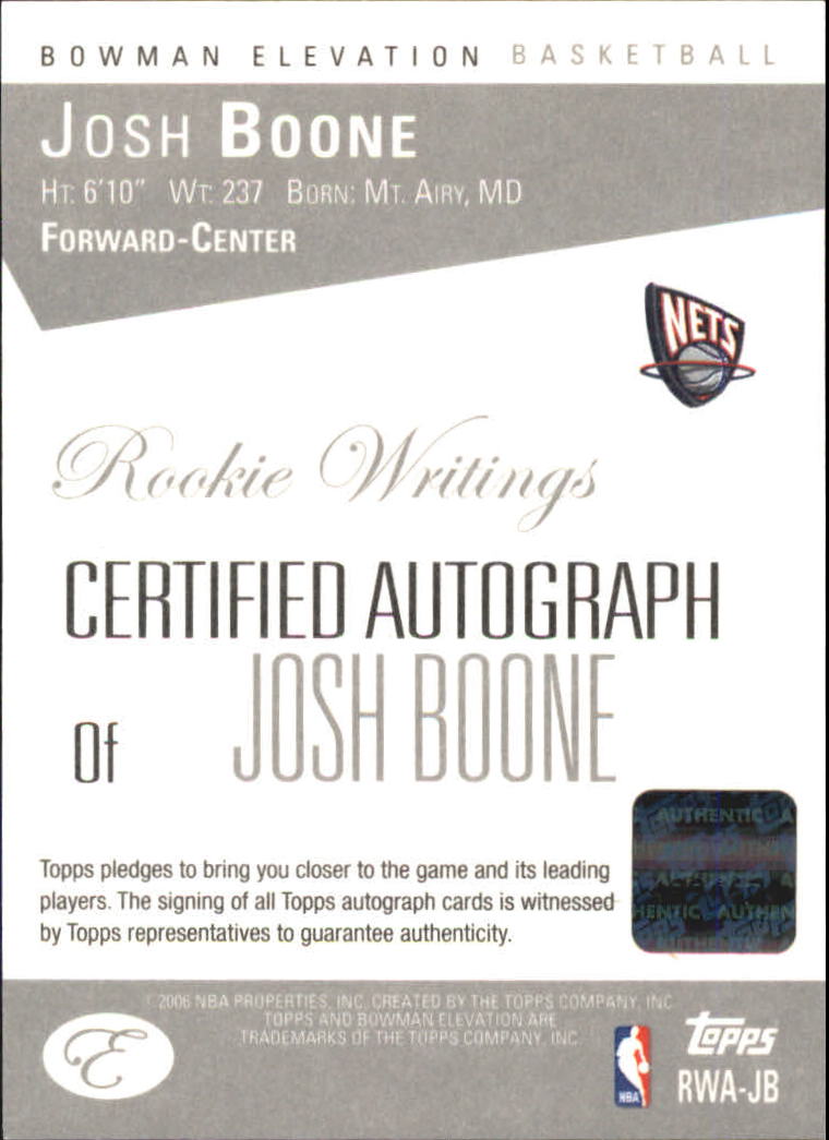 2006-07 Bowman Elevation Basketball Rookie Writing Autographs AUTO You Pick - Picture 12 of 29