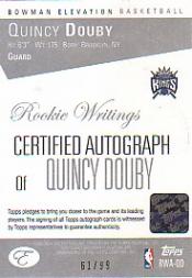 2006-07 Bowman Elevation Basketball Rookie Writing Autographs AUTO You Pick - Picture 17 of 29