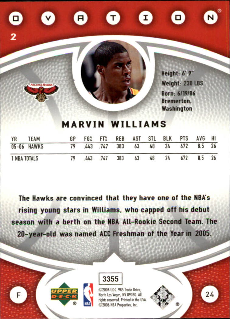 2006/2007 Ovation (Upper Deck) Basketball - Picture 225 of 227