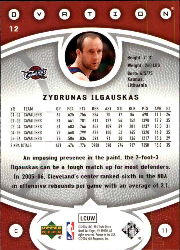 2006/2007 Ovation (Upper Deck) Basketball - Picture 205 of 227