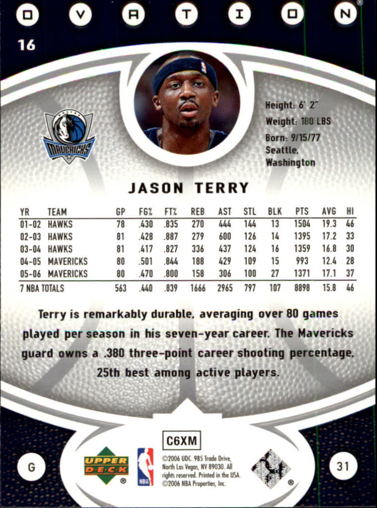 2006/2007 Ovation (Upper Deck) Basketball - Picture 197 of 227