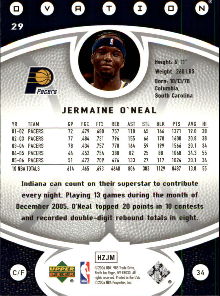 2006/2007 Ovation (Upper Deck) Basketball - Picture 171 of 227