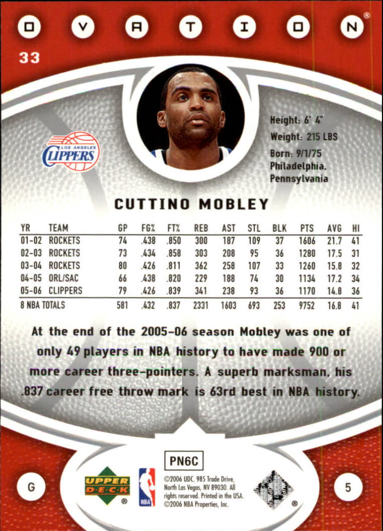 2006/2007 Ovation (Upper Deck) Basketball - Picture 163 of 227