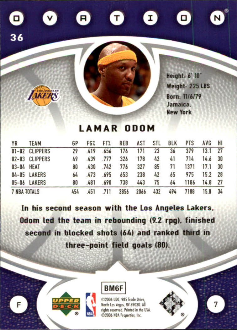2006/2007 Ovation (Upper Deck) Basketball - Picture 159 of 227