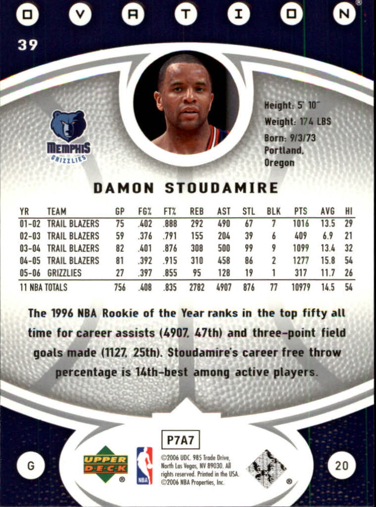 2006/2007 Ovation (Upper Deck) Basketball - Picture 153 of 227